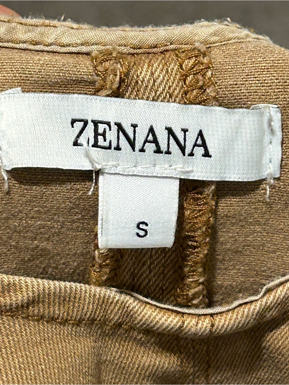 Zenana Washed Adjustable Shoe Denim Overall , Small - Picture 11 of 12